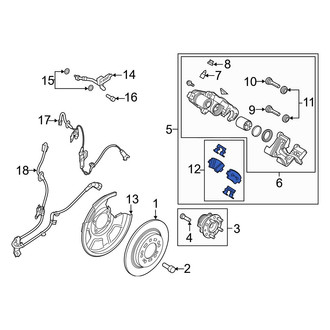 Hyundai OE - Rear Disc Brake Pad Set