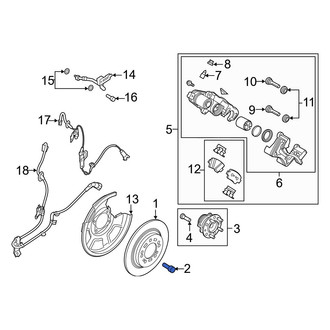 Hyundai OE - Disc Brake Rotor Set Screw