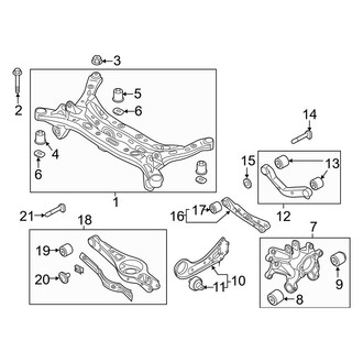 Hyundai OE - Rear Suspension - Suspension Components (Base / Eco / Limited / Limited 2.0T / SE / Sport / Sport 2.0T)