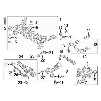 Hyundai OE - Rear Lower Inner Suspension Control Arm Bolt