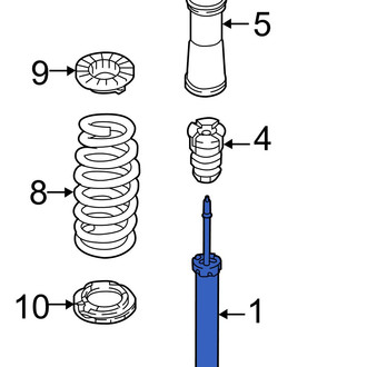 Hyundai OE - Rear Suspension Shock Absorber