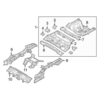 Hyundai OE - Rear Floor Pan