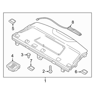 Hyundai OE - Rear Body & Floor - Package Shelf Trim (Hybrid Limited / Hybrid SE / Plug-In Hybrid / Plug-In Hybrid Limited)