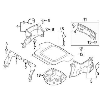 Hyundai OE - Rear Body & Floor - Interior Trim (Base / Eco / Limited / Limited 2.0T / SE / Sport / Sport 2.0T)
