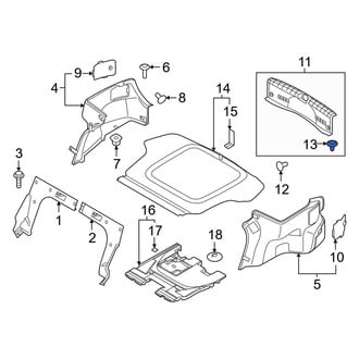 Hyundai OE - Quarter Panel Trim Panel Clip