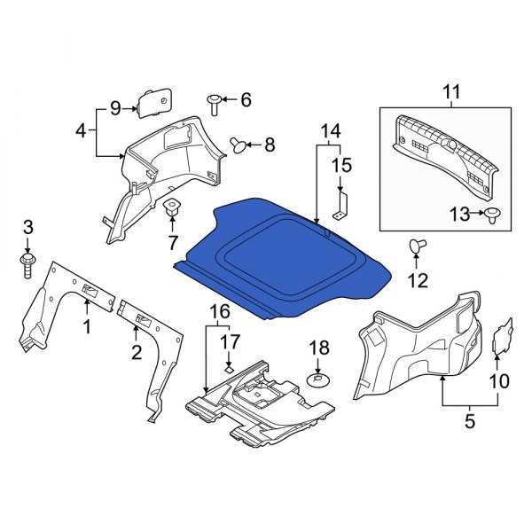 Spare Tire Compartment Cover