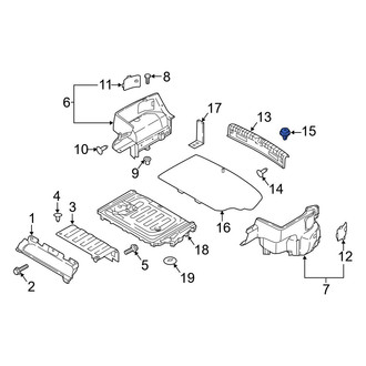 Hyundai OE - Partition Panel Clip