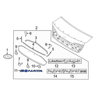Hyundai OE - Rear Deck Lid Emblem