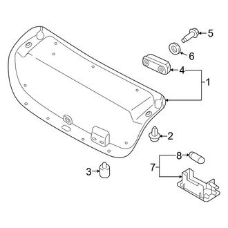 Hyundai OE - Trunk Lid - Interior Trim (Hybrid / Hybrid Limited / Plug-In Hybrid / Plug-In Hybrid Limited)