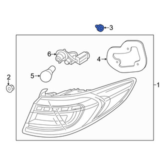 Hyundai OE - Tail Light Clip