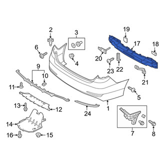 Hyundai OE - Rear Bumper Impact Bar