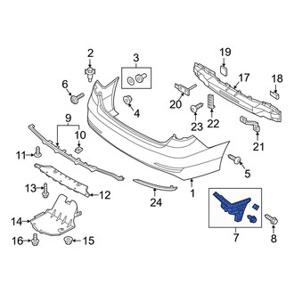 Hyundai OE - Rear Left Bumper Guide