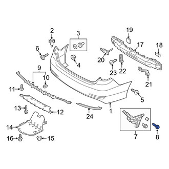 Hyundai OE - Bumper Cover Screw