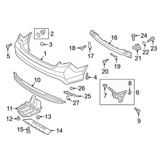 Hyundai OE - Rear Bumper - Bumper & Components (Cover & Components), (Hybrid / Hybrid Limited / Plug-In Hybrid / Plug-In Hybrid Limited)