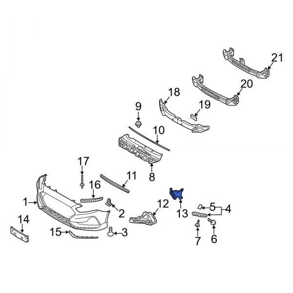 Radiator Support Air Deflector