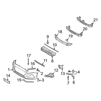 Hyundai OE - Bumper Cover Retainer