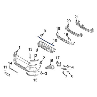 Hyundai OE - Front Upper Bumper Trim
