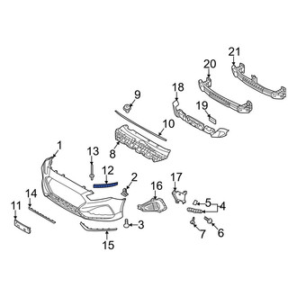 Hyundai OE - Front Left Bumper Cover Support Rail