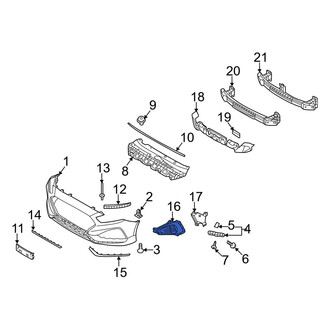 Hyundai OE - Front Left Fog Light Trim