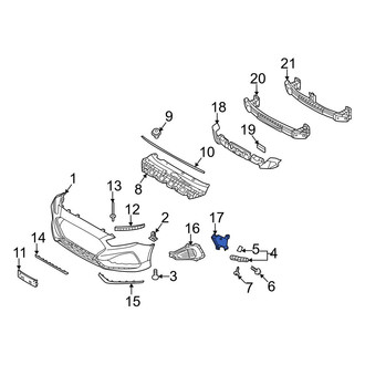 Hyundai OE - Front Right Radiator Support Air Deflector