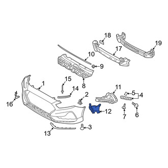 Hyundai OE - Front Right Radiator Support Air Deflector