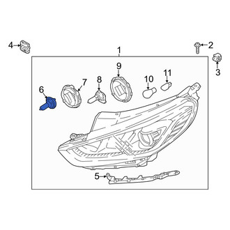 Hyundai OE - Front Headlight Bulb