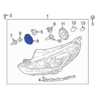Hyundai OE - Headlight Bulb Cap