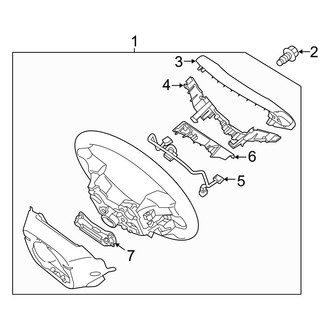 Hyundai OE - Steering Wheel & Trim (Hybrid Limited / Hybrid SE / Plug-In Hybrid / Plug-In Hybrid Limited)