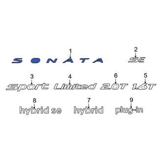 Hyundai OE - Rear Deck Lid Emblem