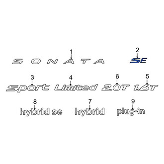 Hyundai OE - Rear Deck Lid Emblem