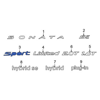 Hyundai OE - Rear Deck Lid Emblem