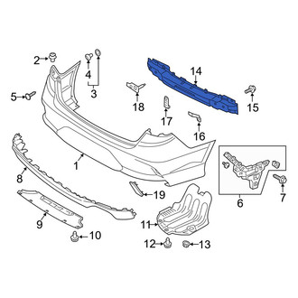 Hyundai OE - Rear Bumper Impact Bar