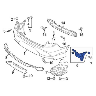 Hyundai OE - Rear Left Bumper Guide