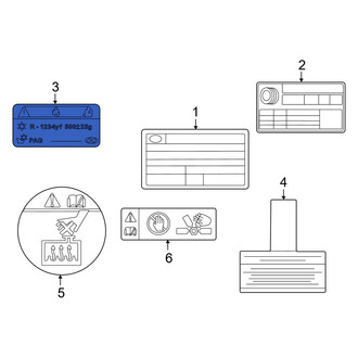 Hyundai OE - A/C System Information Label