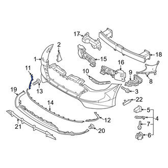 Hyundai OE - Front Right Bumper Trim