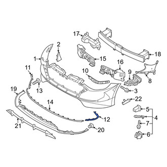 Hyundai OE - Front Left Bumper Trim