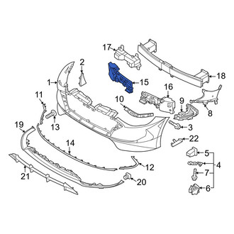 Hyundai OE - Front Right Bumper Impact Absorber
