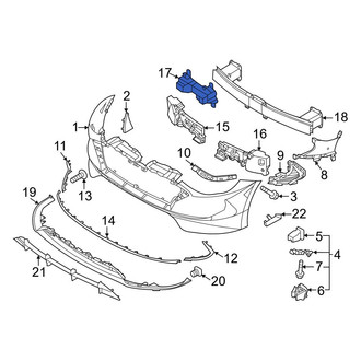 Hyundai OE - Front Bumper Cover Reinforcement