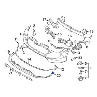 Hyundai OE - Bumper Cover Retainer