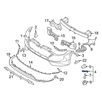 Hyundai OE - Front Left Lower Bumper Cover Bracket