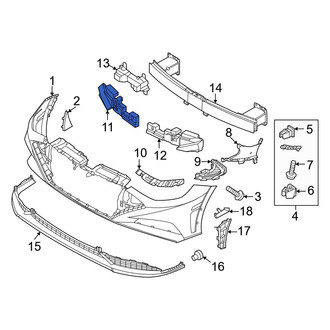 Hyundai OE - Front Right Bumper Impact Absorber