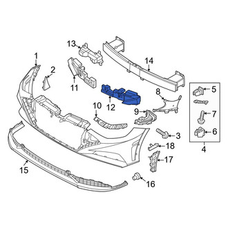 Hyundai OE - Front Left Bumper Impact Absorber