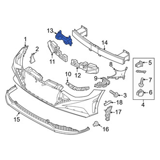 Hyundai OE - Front Bumper Cover Reinforcement