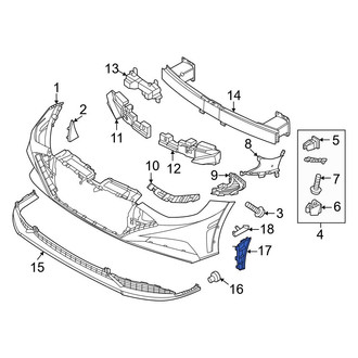 Hyundai OE - Front Right Bumper Trim