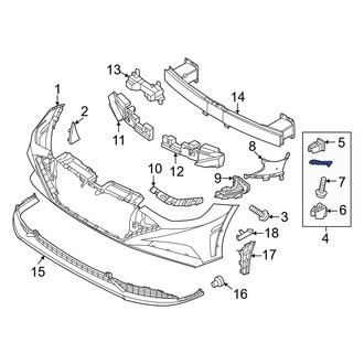 Hyundai OE - Front Left Lower Bumper Cover Bracket