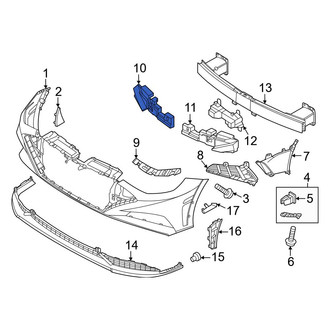 Hyundai OE - Front Right Bumper Impact Absorber