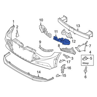 Hyundai OE - Front Left Bumper Impact Absorber
