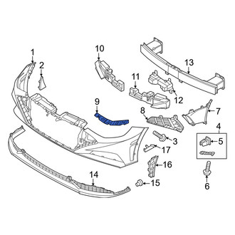 Hyundai OE - Front Left Upper Bumper Cover Bracket