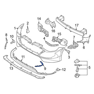 Hyundai OE - Front Left Bumper Trim