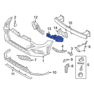 Hyundai OE - Front Left Bumper Impact Absorber